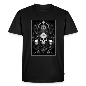 Esthétique gothique occulte impie grunge emo punk - T-shirt Premium bio Homme - noir - Devant - Nico (187cm)