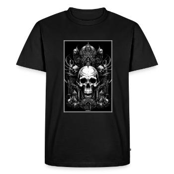 Esthétique gothique occulte impie grunge emo punk - T-shirt Premium bio Homme - noir - Devant - Nico (187cm)
