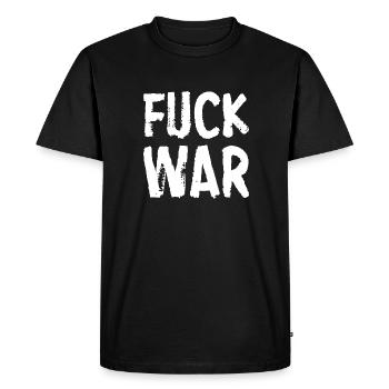 Fuck war - T-shirt Premium bio Homme - noir - Devant - Nico (187cm)