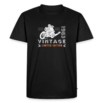 ÉDITION LIMITÉE 1963 MOTO 60E ANNIVERSAIRE - T-shirt Premium bio Homme - noir - Devant - Nico (187cm)
