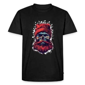 Lumberjack Skull Lumberjack - Men's Premium Organic T-Shirt - black - Front - Nico (187cm)