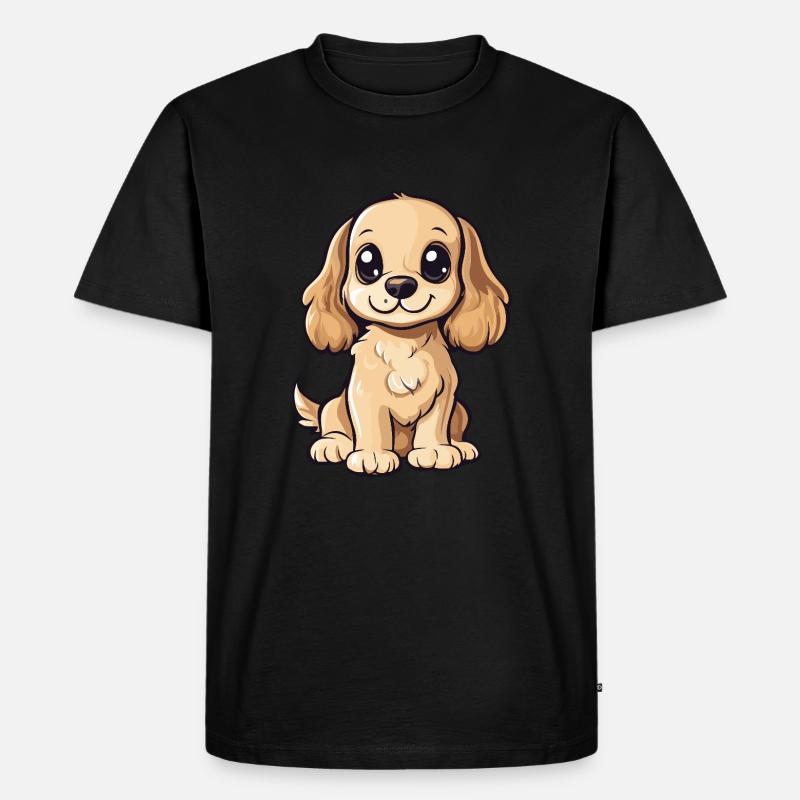 Cocker Spaniel Chien Mignon - T-shirt Premium bio Homme - noir