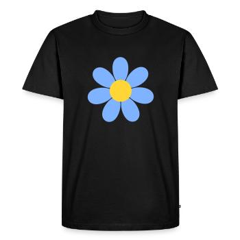 Fleur de marguerite - T-shirt Premium bio Homme - noir - Devant - Nico (187cm)