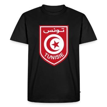 Tunisian flag - Men's Premium Organic T-Shirt - black - Front - Nico (187cm)