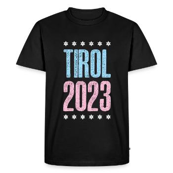 Tyrol 2023 - T-shirt Premium bio Homme - noir - Devant - Nico (187cm)