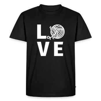 Tricot - T-shirt Premium bio Homme - noir - Devant - Nico (187cm)
