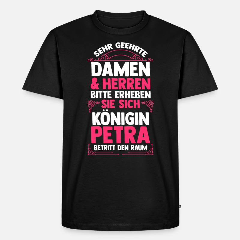 Name Petra - Männer Premium Bio T-Shirt - Schwarz
