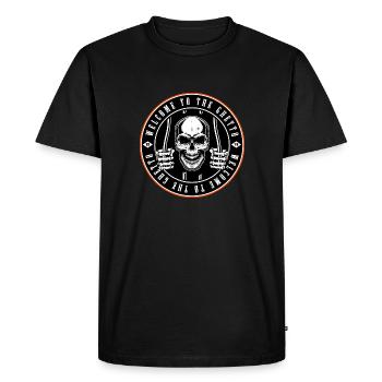 Welcome to the Ghetto - Crane prison - T-shirt Premium bio Homme - noir - Devant - Nico (187cm)