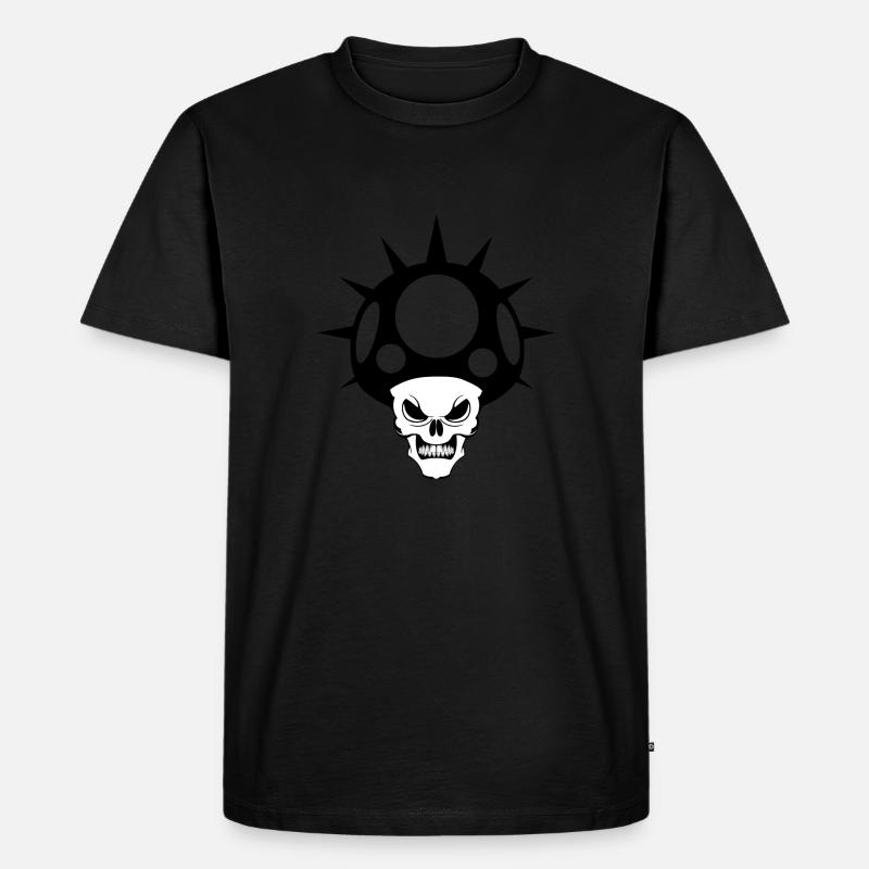 1 Down - Männer Premium Bio T-Shirt - Schwarz