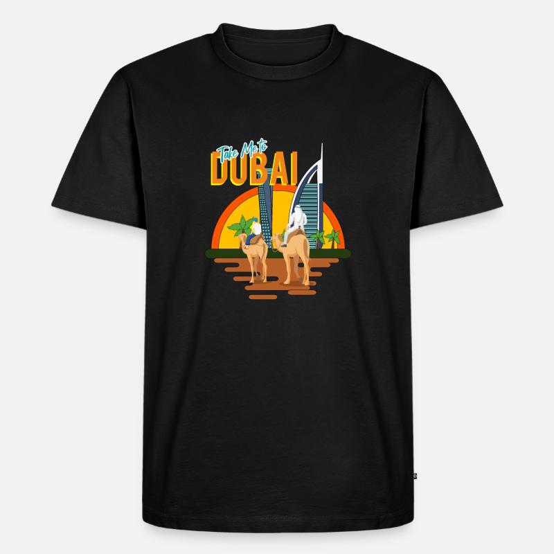 BRING MICH NACH DUBAI - Männer Premium Bio T-Shirt - Schwarz