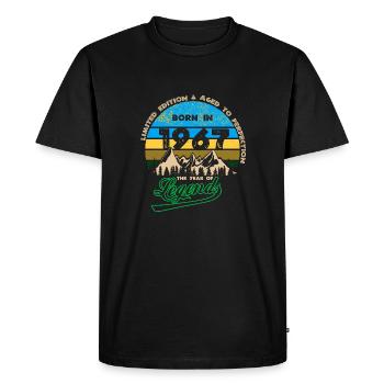Légendes 1967 - T-shirt Premium bio Homme - noir - Devant - Nico (187cm)