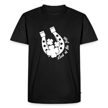 Fête de la Saint-Patrick - T-shirt Premium bio Homme - noir - Devant - Nico (187cm)