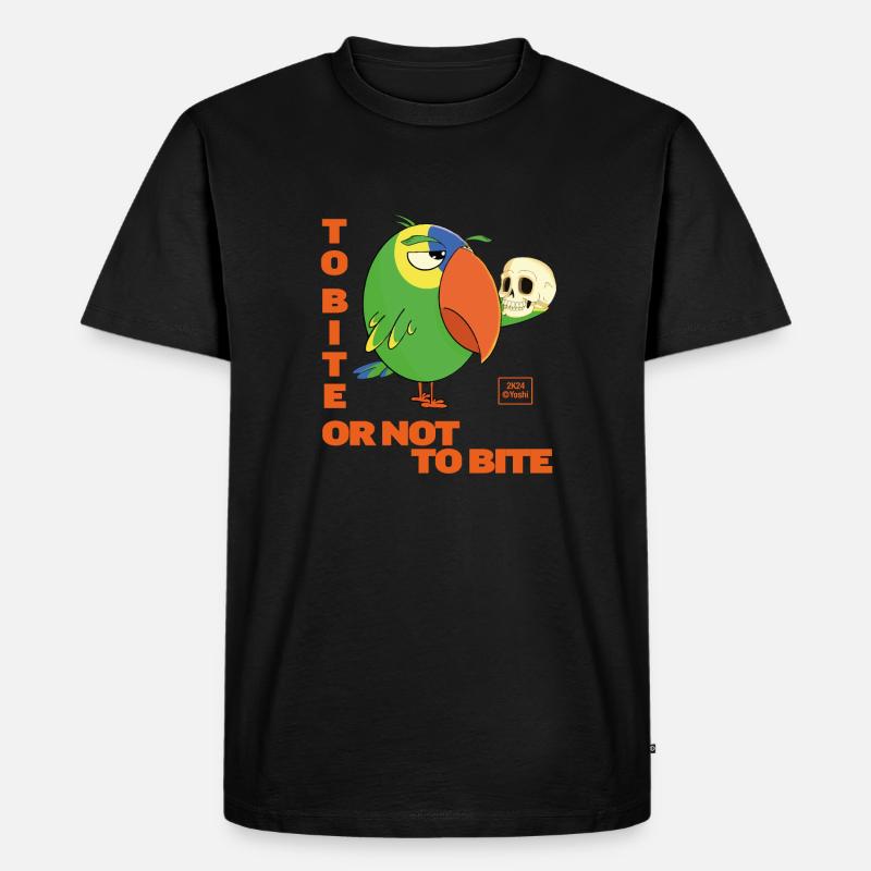 Picken oder nicht picken - Männer Premium Bio T-Shirt - Schwarz