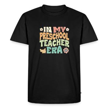 In my Preschool teacher era - Men's Premium Organic T-Shirt - black - Front - Nico (187cm)