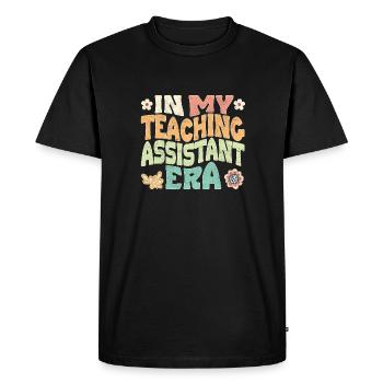 In my Teaching Assistant era - Men's Premium Organic T-Shirt - black - Front - Nico (187cm)