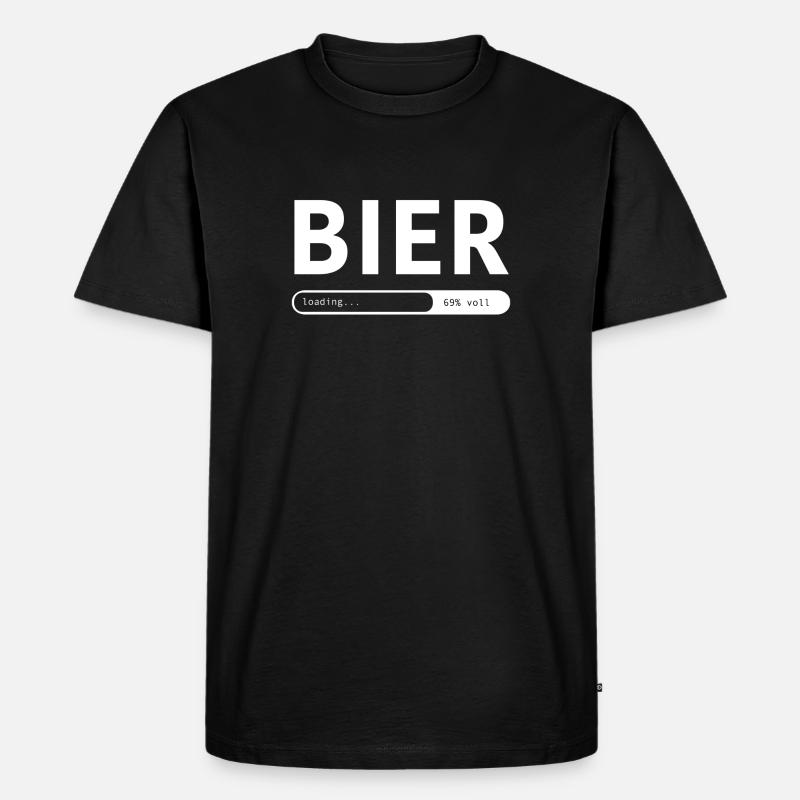 Bie loading - Männer Premium Bio T-Shirt - Schwarz