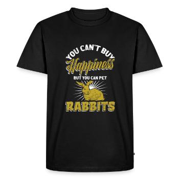 Lapin lapin - T-shirt Premium bio Homme - noir - Devant - Nico (187cm)