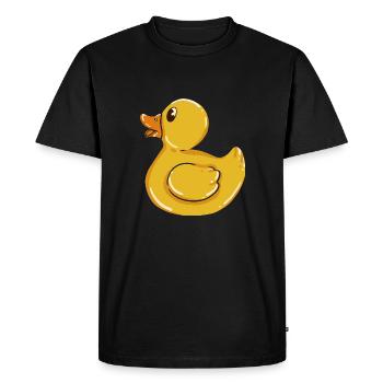 Canard canard canard en caoutchouc Canards - T-shirt Premium bio Homme - noir - Devant - Nico (187cm)