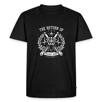 Crown - T-shirt Premium bio Homme - noir - Devant - Nico (187cm)