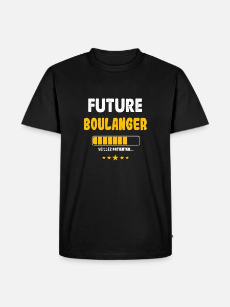 Future boulanger, humour - T-shirt Premium bio Homme - noir