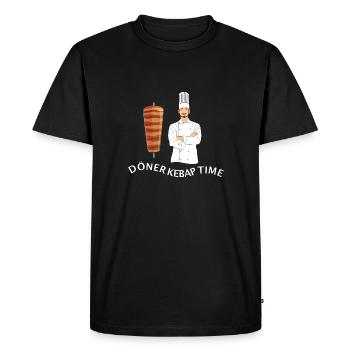 Döner Kebab Time Dönermann Dönerskewer - T-shirt Premium bio Homme - noir - Devant - Nico (187cm)