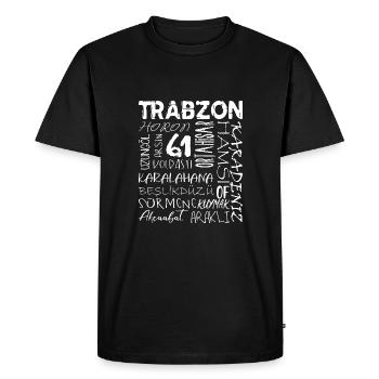 Trabzon 61 Turquie - T-shirt Premium bio Homme - noir - Devant - Nico (187cm)