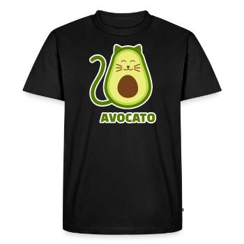 avocat - T-shirt Premium bio Homme - noir - Devant - Nico (187cm)