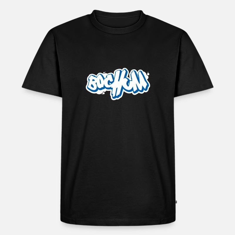 Bochum Graffiti - Männer Premium Bio T-Shirt - Schwarz