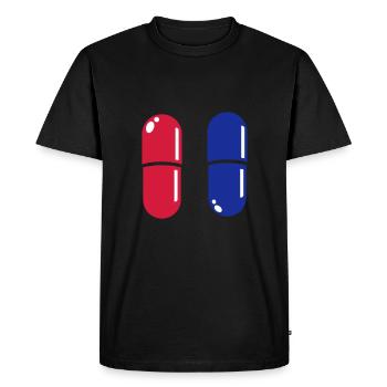 Welcome to the real world - T-shirt Premium bio Homme - noir - Devant - Nico (187cm)