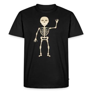 squelette - T-shirt Premium bio Homme - noir - Devant - Nico (187cm)