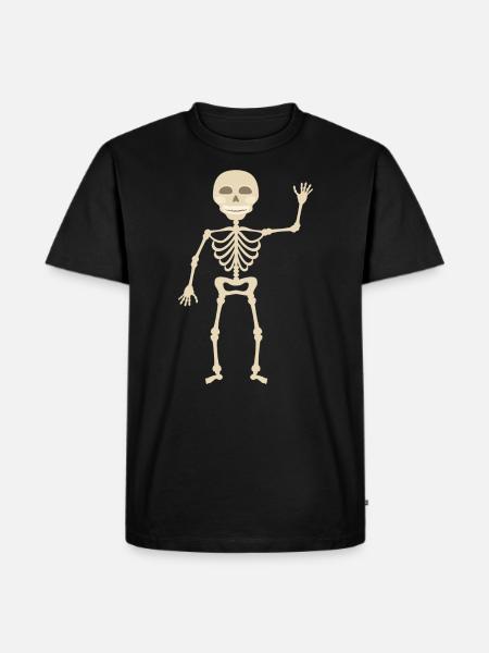 skeleton - Men's Premium Organic T-Shirt - black