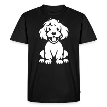Cocker Spaniel Dog - Men's Premium Organic T-Shirt - black - Front - Nico (187cm)