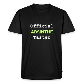 Official taster absinthe - T-shirt Premium bio Homme - noir - Devant - Nico (187cm)