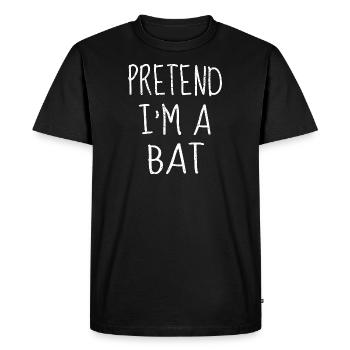 Halloween Vampire Bat Pretend I'm A Bat - Men's Premium Organic T-Shirt - black - Front - Nico (187cm)
