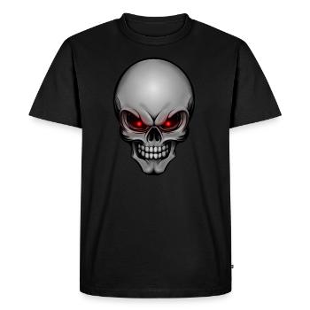 crâne 004 - T-shirt Premium bio Homme - noir - Devant - Nico (187cm)