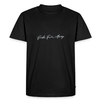 friends forever always - Men's Premium Organic T-Shirt - black - Front - Nico (187cm)