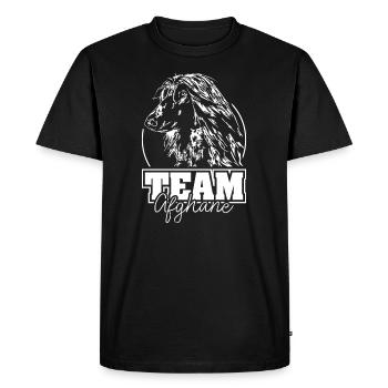 ÉQUIPE AFGHANE Greyhound Greyhound Race - T-shirt Premium bio Homme - noir - Devant - Nico (187cm)