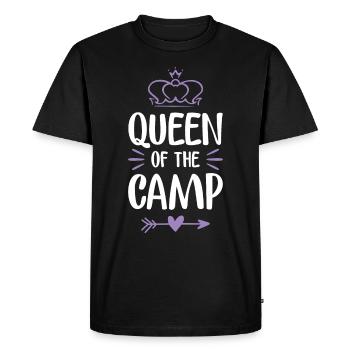 queen camp - T-shirt Premium bio Homme - noir - Devant - Nico (187cm)