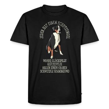 Sennenhund suisse Grand ange gardien - T-shirt Premium bio Homme - noir - Devant - Nico (187cm)