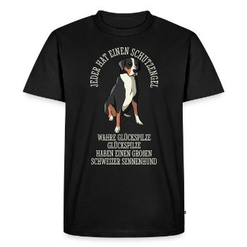 Sennenhund suisse Grand ange gardien - T-shirt Premium bio Homme - noir - Devant - Nico (187cm)