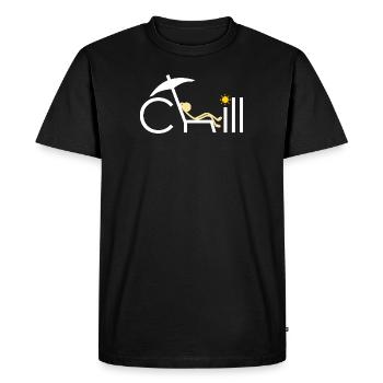 Froid - T-shirt Premium bio Homme - noir - Devant - Nico (187cm)