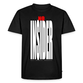 NO INSIDER No further comment - Men's Premium Organic T-Shirt - black - Front - Nico (187cm)