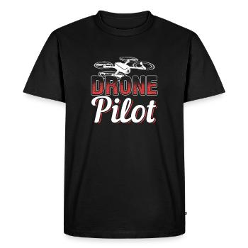 Drone pilot - Men's Premium Organic T-Shirt - black - Front - Nico (187cm)