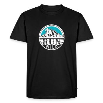 Courez à fond - T-shirt Premium bio Homme - noir - Devant - Nico (187cm)