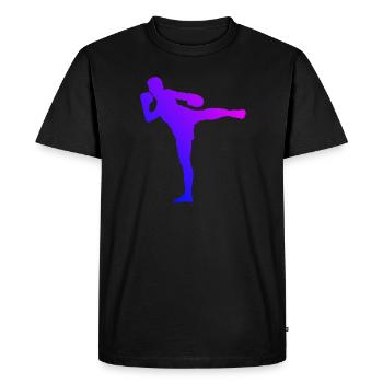 Muay Thai Thai Boxer Thai Boxing Thai Boxing Thai Boxing - Men's Premium Organic T-Shirt - black - Front - Nico (187cm)