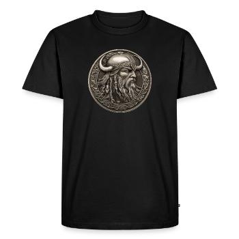 Tribus germaniques Wotan Odin Viking Culte germanique - T-shirt Premium bio Homme - noir - Devant - Nico (187cm)