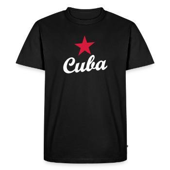 CUBA OLD SCHOOL - T-shirt Premium bio Homme - noir - Devant - Nico (187cm)