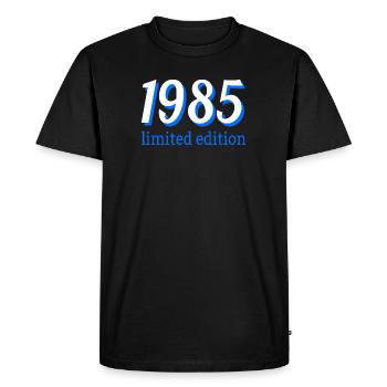 40th Birthday 40s Limited Edition 1985 - Men's Premium Organic T-Shirt - black - Front - Nico (187cm)