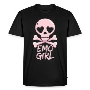 Emo Girl! - Men's Premium Organic T-Shirt - black - Front - Nico (187cm)