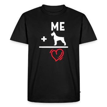 Animaux de compagnie Déclaration de cœur Chien animaux en peluche - T-shirt Premium bio Homme - noir - Devant - Nico (187cm)